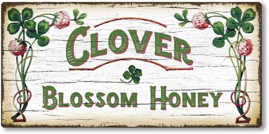 Item 2015 Rustic Style Clover Honey Sign