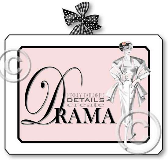 Item 2051 Pink Boudoir 1950s Style Fashion Plaque