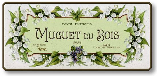 Item 726 French Vintage Soap Label Plaque
