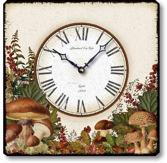 Item C8720 Woodland Mushrooms Clock