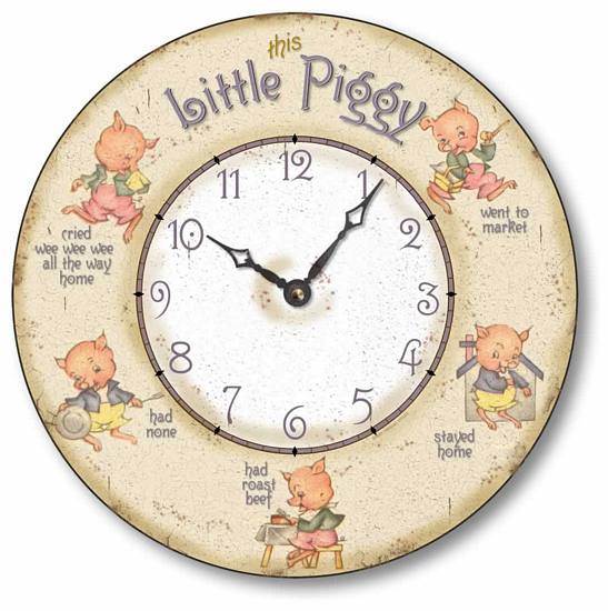 Item C1702 Vintage Style Nursery Rhyme Clock
