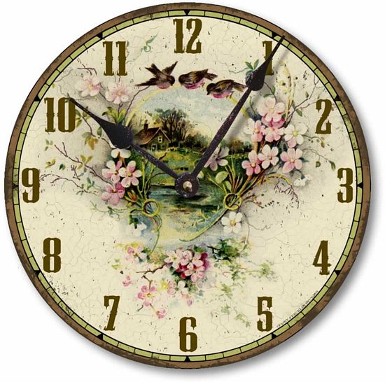 Item C2038 Vintage Victorian Style Country Cottage Clock