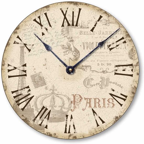 Item C2039 Vintage Style Paris Clock