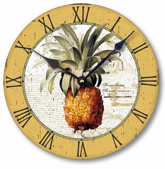 Item C2100 Vintage British Colonial Style Pineapple Clock