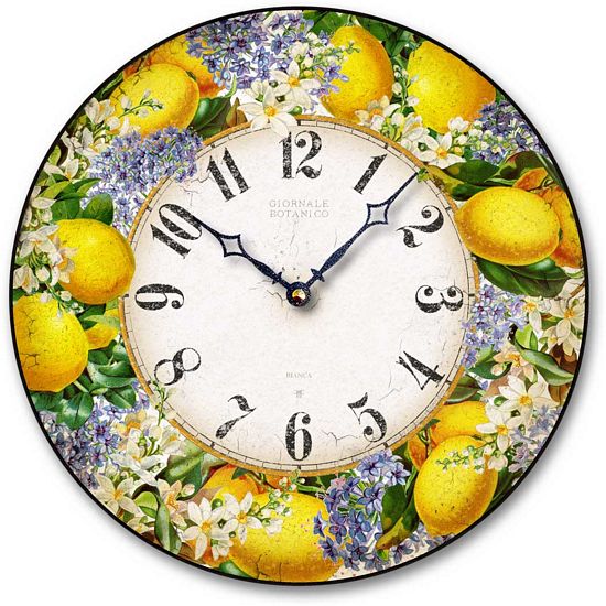 Item C8038 Lemon Blossom Wall Clock