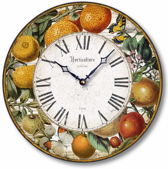 Item C8206 Citrus Fruits Wall Clock