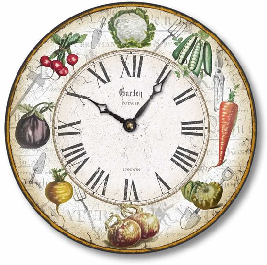 Item C8216 Vegetable Garden Wall Clock