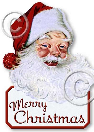 Item 05111 Santa Claus Stand up Plaque