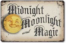 Item 10013 Midnight Moonlight & Magic Halloween Plaque