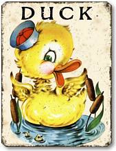 Item 10101 Vintage Style Children's Duck Plaque