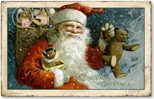 Item 1407 Victorian Santa Christmas Sign