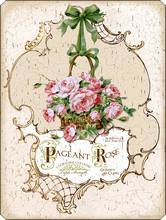 Item 20408 Antique Style Rose Perfume Label Plaque