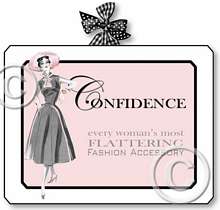 Item 2041 Pink Boudoir Fashion 1950s Style Plaque