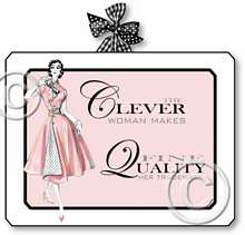 Item 2042 Pink 1950s Fashion Boudoir Plaque