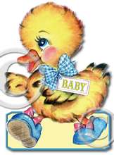 Item 2121 Baby Duckling Vintage Nursery Plaque