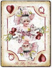 Item 3002 Playing Card Valentine Plaque