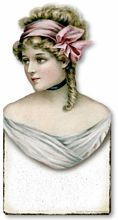 Item 3177 Vintage Victorian Style Jewelry Bust Plaque