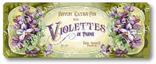 Item 34 Victorian Violettes French Soap Label Plaque