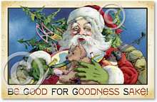 Item 7706 Victorian Santa Claus Christmas Plaque