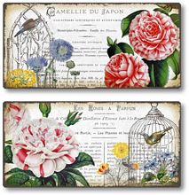 Item 8308 Antique Style Floral Plaques