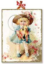 Item 922107 Little Girl with Puppy Plaque