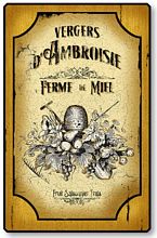 Item 96 French Honey Farm Sign