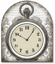 Item C1010 Vintage Style Tabletop Pocketwatch Clock