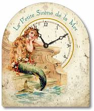 Item C1250 Vintage Style Little Mermaid Tabletop Clock