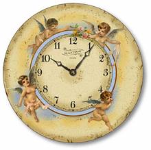Item C1251 Vintage Style Renaissance Angels Clock