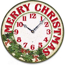 Item C1460 Merry Christmas Wall Clock