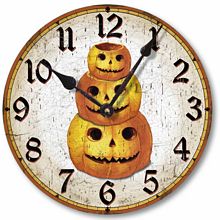 Item C1550 Vintage Style Halloween Pumpkin Clock