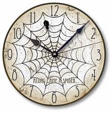 Item C1551 Vintage Style Halloween Spider Clock