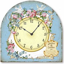 Item C2023 Vintage French Style Boudoir Tabletop Clock