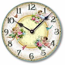 Item C2034 Shabby Chic Victorian Fairies & Butterflies Wall Clock