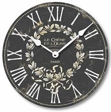 Item C2041 Vintage Style French Bistro Clock