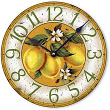 Item C21055 Vintage Style Lemons Wall Clock