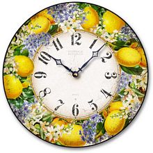 Item C8038 Lemon Blossom Wall Clock