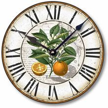 Item C8207 Botanical Oranges Wall Clock