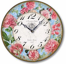 Item C8211 French Floral Clock