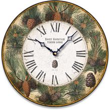 Item C8217 Western Pine Wall Clock