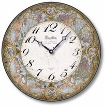Item C8220 Antique Olde World Map Clock