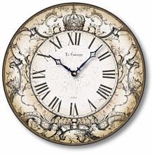 Item C8240 Antique Style Crown Clock