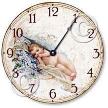 Item C9009 Vintage Victorian Style Baby Clock