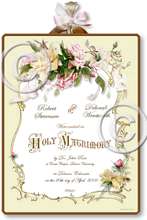 Item M303 Victorian Wedding Certificate Plaque