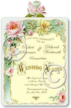 Item M305 Victorian Wedding Certificate Plaque