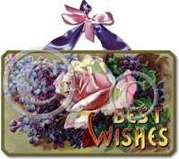 Item 4805 Vintage Victorian Style Floral Plaque