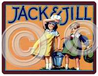 Item 595 Vintage 30s Style Jack & Jill Children's Room Plaque