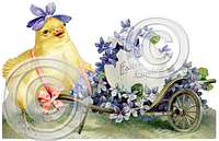 Item 8205 Vintage Victorian Easter Sign Plaque
