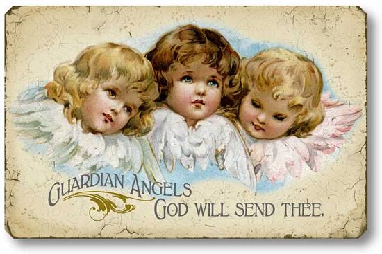 Item 05112 Vintage Style Guardian Angels Sign