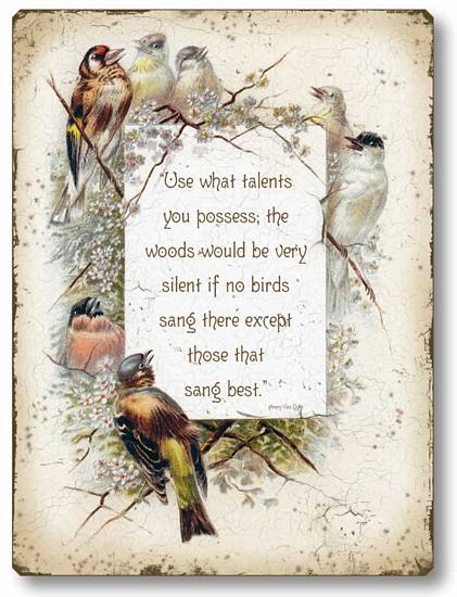 Item 253 Songbirds Sign